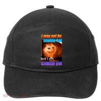 Funny Opossum I May Not Be Smoking Hot But I'm Smoking Pot 7-Panel Snapback Hat