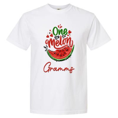 Funny One In A Melon Gramms Matching Group Gift Garment-Dyed Heavyweight T-Shirt