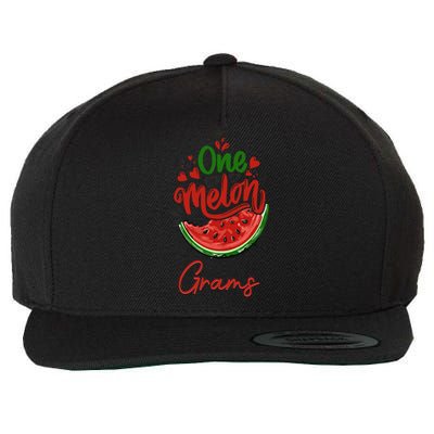 Funny One In A Melon Grams Matching Group Cool Gift Wool Snapback Cap