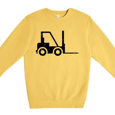 Forklift Operator I Funny Driver Forklifter Gift Premium Crewneck Sweatshirt