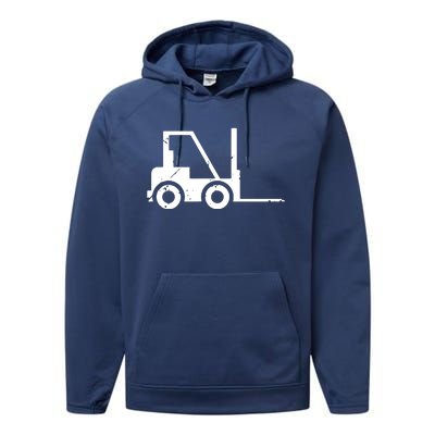 Forklift Operator I Funny Driver Forklifter Gift Performance Fleece Hoodie