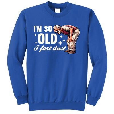 Funny Old IM So Old I Fart Dust Retired Gag Design Gift Sweatshirt