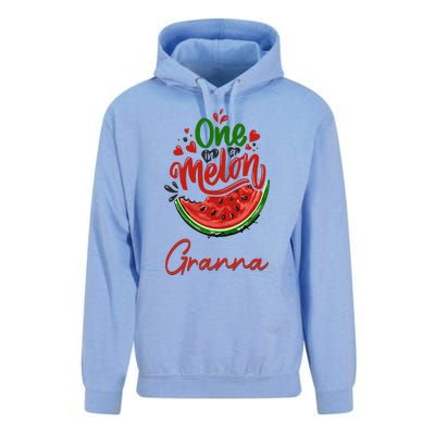 Funny One In A Melon Granna Matching Group Gift Unisex Surf Hoodie