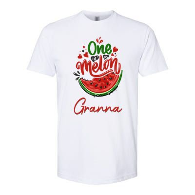 Funny One In A Melon Granna Matching Group Gift Softstyle CVC T-Shirt