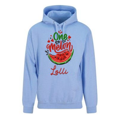 Funny One In A Melon Lolli Matching Group Cool Gift Unisex Surf Hoodie