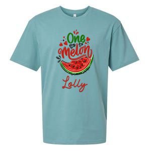 Funny One In A Melon Lolly Matching Group Funny Gift Sueded Cloud Jersey T-Shirt