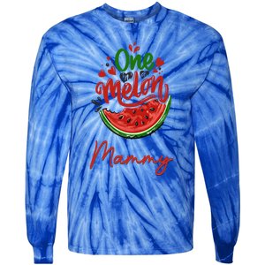 Funny One In A Melon Mammy Matching Group Gift Tie-Dye Long Sleeve Shirt