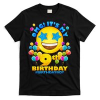 Funny OMG It's My 9th Birthday #BirthdayBoy Emoji T-Shirt
