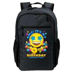 Funny OMG It's My 9th Birthday #BirthdayBoy Emoji Daily Commute Backpack