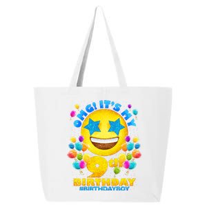 Funny OMG It's My 9th Birthday #BirthdayBoy Emoji 25L Jumbo Tote