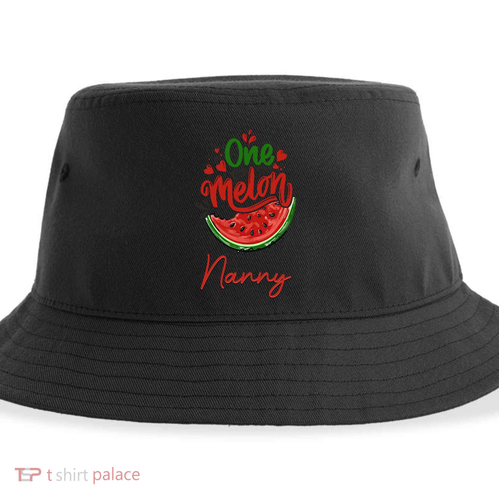Funny One In A Melon Nanny Matching Group Gift Sustainable Bucket Hat