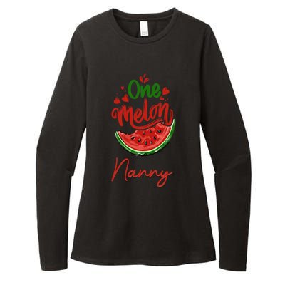 Funny One In A Melon Nanny Matching Group Gift Womens CVC Long Sleeve Shirt