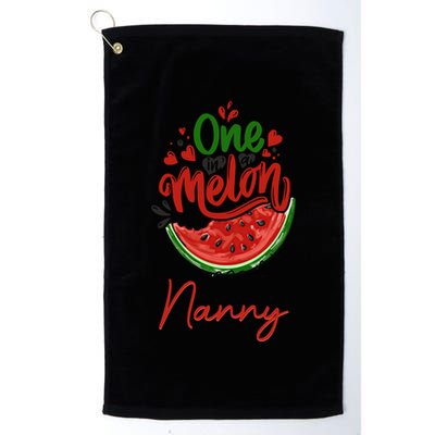 Funny One In A Melon Nanny Matching Group Gift Golf Towel
