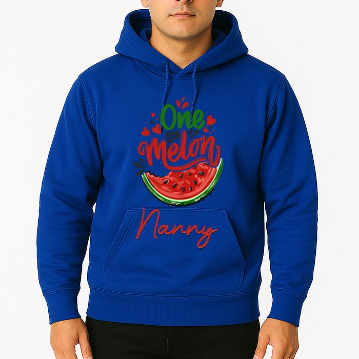 Funny One In A Melon Nanny Matching Group Gift Hoodie