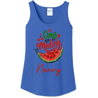 Funny One In A Melon Nanny Matching Group Gift Ladies Essential Tank