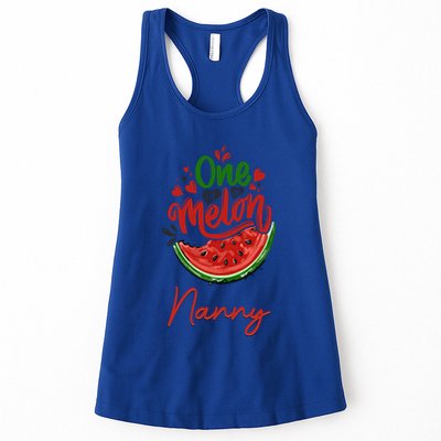 Funny One In A Melon Nanny Matching Group Gift Womens Tank Top