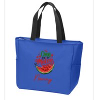 Funny One In A Melon Nanny Matching Group Gift Zip Tote Bag