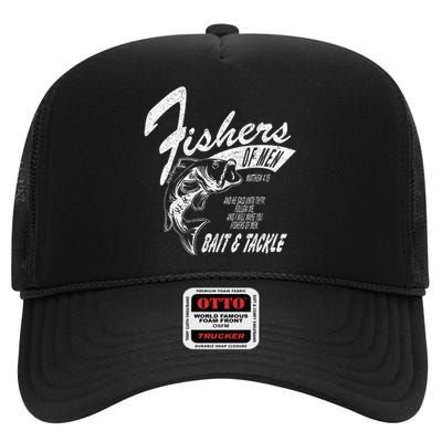 Fishers Of Inspired By Matthew 419 High Crown Mesh Back Trucker Hat