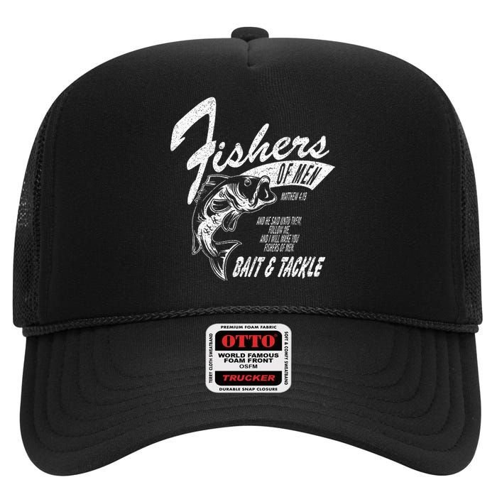 Fishers Of Inspired By Matthew 419 High Crown Mesh Back Trucker Hat