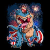 Fourth Of July USA American Flag Trex Backpack