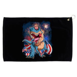 Fourth Of July USA American Flag Trex Grommeted Golf Towel