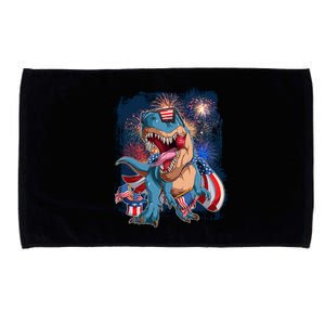 Fourth Of July USA American Flag Trex Microfiber Hand Towel