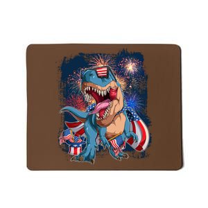 Fourth Of July USA American Flag Trex Mousepad