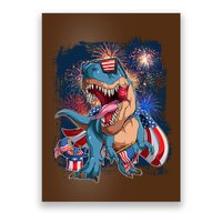 Fourth Of July USA American Flag Trex Poster