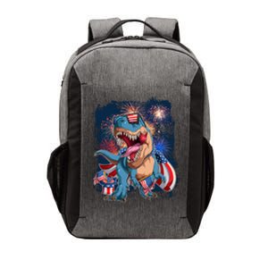 Fourth Of July USA American Flag Trex Vector Backpack