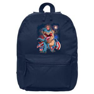 Fourth Of July USA American Flag Trex 16 in Basic Backpack