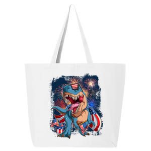 Fourth Of July USA American Flag Trex 25L Jumbo Tote