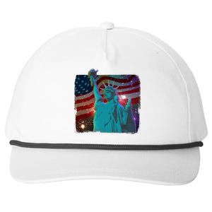 Fourth Of July Fireworks Statue Of Liberty Snapback Five-Panel Rope Hat