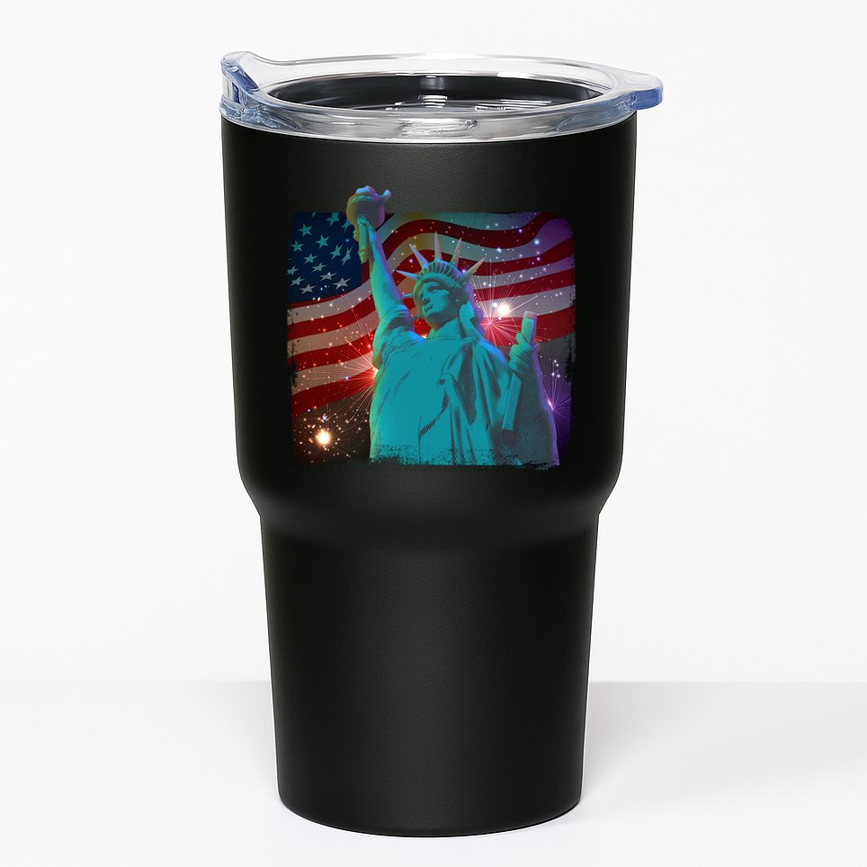 Fourth Of July Fireworks Statue Of Liberty Tumbler