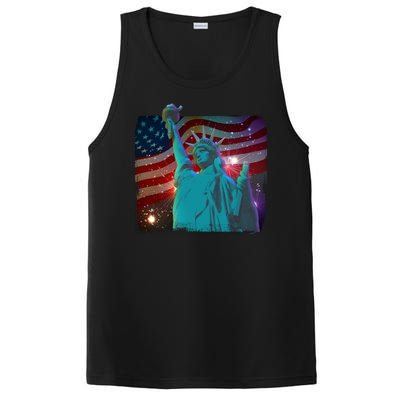 Fourth Of July Fireworks Statue Of Liberty PosiCharge Competitor Tank