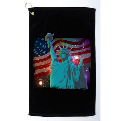 Fourth Of July Fireworks Statue Of Liberty Golf Towel