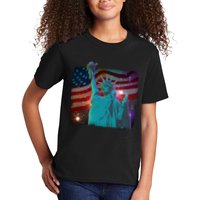 Fourth Of July Fireworks Statue Of Liberty Kids T-Shirt