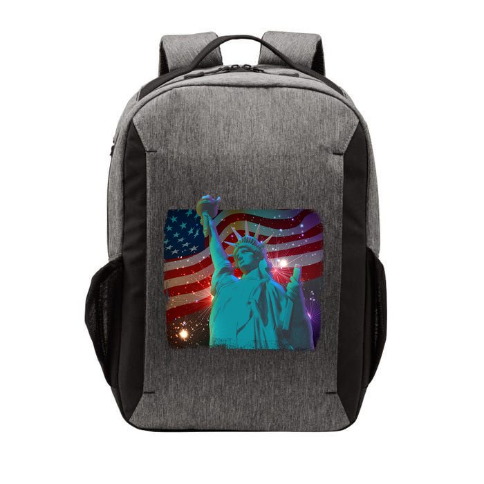 Fourth Of July Fireworks Statue Of Liberty Vector Backpack