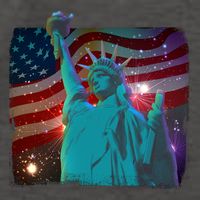 Fourth Of July Fireworks Statue Of Liberty Vector Backpack