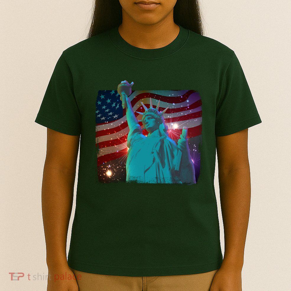 Fourth Of July Fireworks Statue Of Liberty T-Shirt