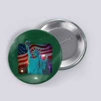 Fourth Of July Fireworks Statue Of Liberty Button
