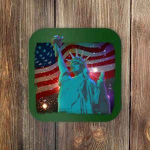 Fourth Of July Fireworks Statue Of Liberty Coaster