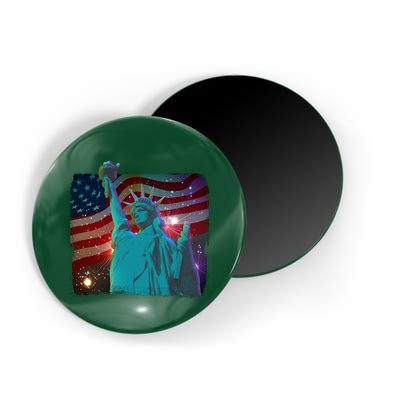 Fourth Of July Fireworks Statue Of Liberty Magnet