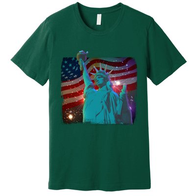 Fourth Of July Fireworks Statue Of Liberty Premium T-Shirt