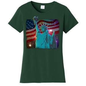 Fourth Of July Fireworks Statue Of Liberty Women's T-Shirt