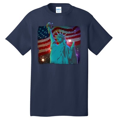 Fourth Of July Fireworks Statue Of Liberty Tall T-Shirt