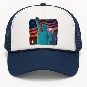 Fourth Of July Fireworks Statue Of Liberty Trucker Hat