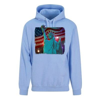 Fourth Of July Fireworks Statue Of Liberty Unisex Surf Hoodie