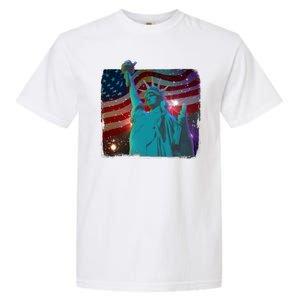 Fourth Of July Fireworks Statue Of Liberty Garment-Dyed Heavyweight T-Shirt