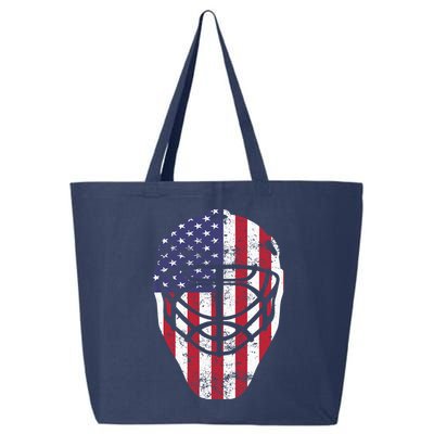 Fourth of July 4th Hockey Goalie Mask American Flag USA 25L Jumbo Tote