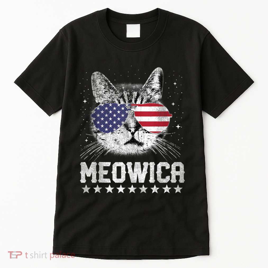 Fourth Of July 4h Usa American Flag Cat Retro Meowica Stars Ank Op Tall T-Shirt